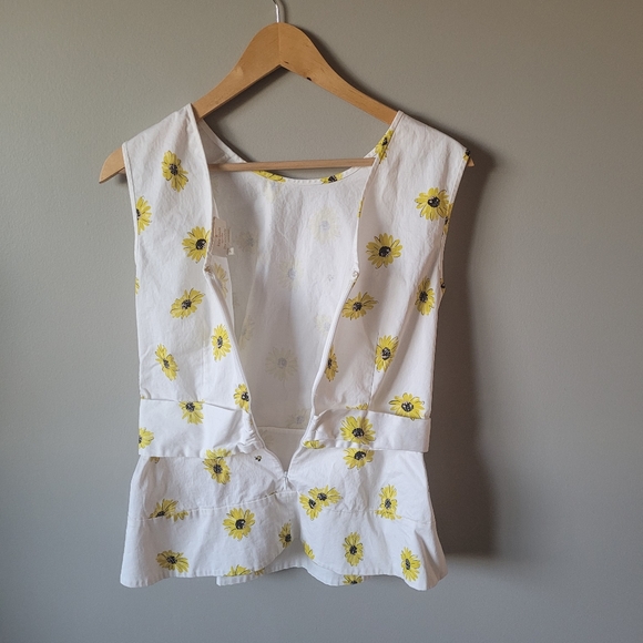 Kate Spade daisy dot bow peplum top - Picture 6 of 11